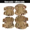 Knee Pads Army Wargame Battle Elbow Pads Protective Equipment Kneepads Outdoor sports Accessories Color Camouflage Khaki