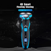 Electric Shaver Razor Wet/Dry Rechargeable Rotary Cordless USB Charging New