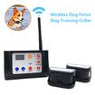 Electronic Pet Fence Wireless Waterproof Wireless With Sound & Shock Function 2 in 1 Electric Dog Fence Training Collar