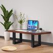 Coffee Dining Table Leg Metal Console Desk Bench Furniture Feet Base Industrial Black Steel for Bar Cafe Home Office Bedside 2PCS