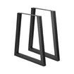 Coffee Dining Table Leg Metal Bench Console Feet Furniture Base Black Steel Industrial for Bar Home Office Cafe Bedside 2PCS