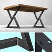 Coffee Dining Table Leg Metal Console Bench Furniture Feet Base Steel Black Industrial for Bar Cafe Home Office Bedside 2PCS