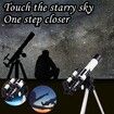 Astronomical Telescope for Kids,Professional Stargazing HD Refractor Telescope 400mm Focal Length,High Magnification Astronomical Telescope to Observe Deep Space Stargazing for Kids Beginners