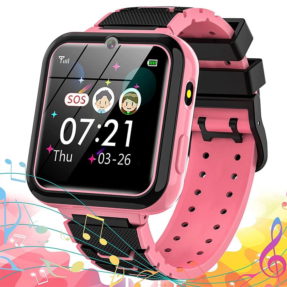 Kids Smart Watch Girls Phone Camera Selfie SOS Calling Smartwatch for Kids Waterproof IPX5 Games Touch Screen Alarm For 3-12 Years Old Boys and Girls