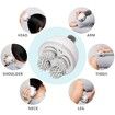 Portable Electric Scalp Massager Waterproof Rechargeable with 4 Removable Massage Heads for Scalp Stress Relief