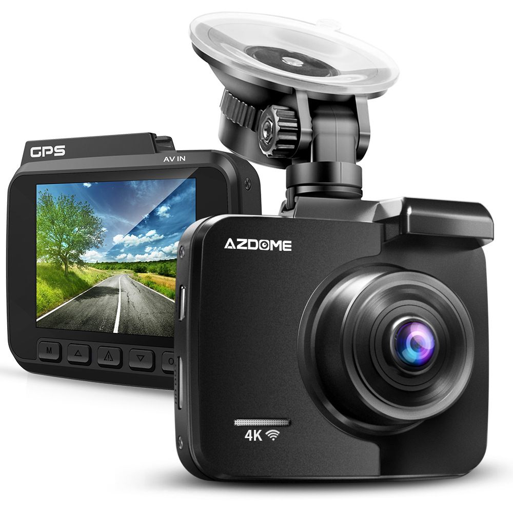 GS63H Dash Cam Dual Lens 4K UHD Recording Car Camera DVR Night Vision WDR Built-in GPS WiFi G-Sensor Motion Detection