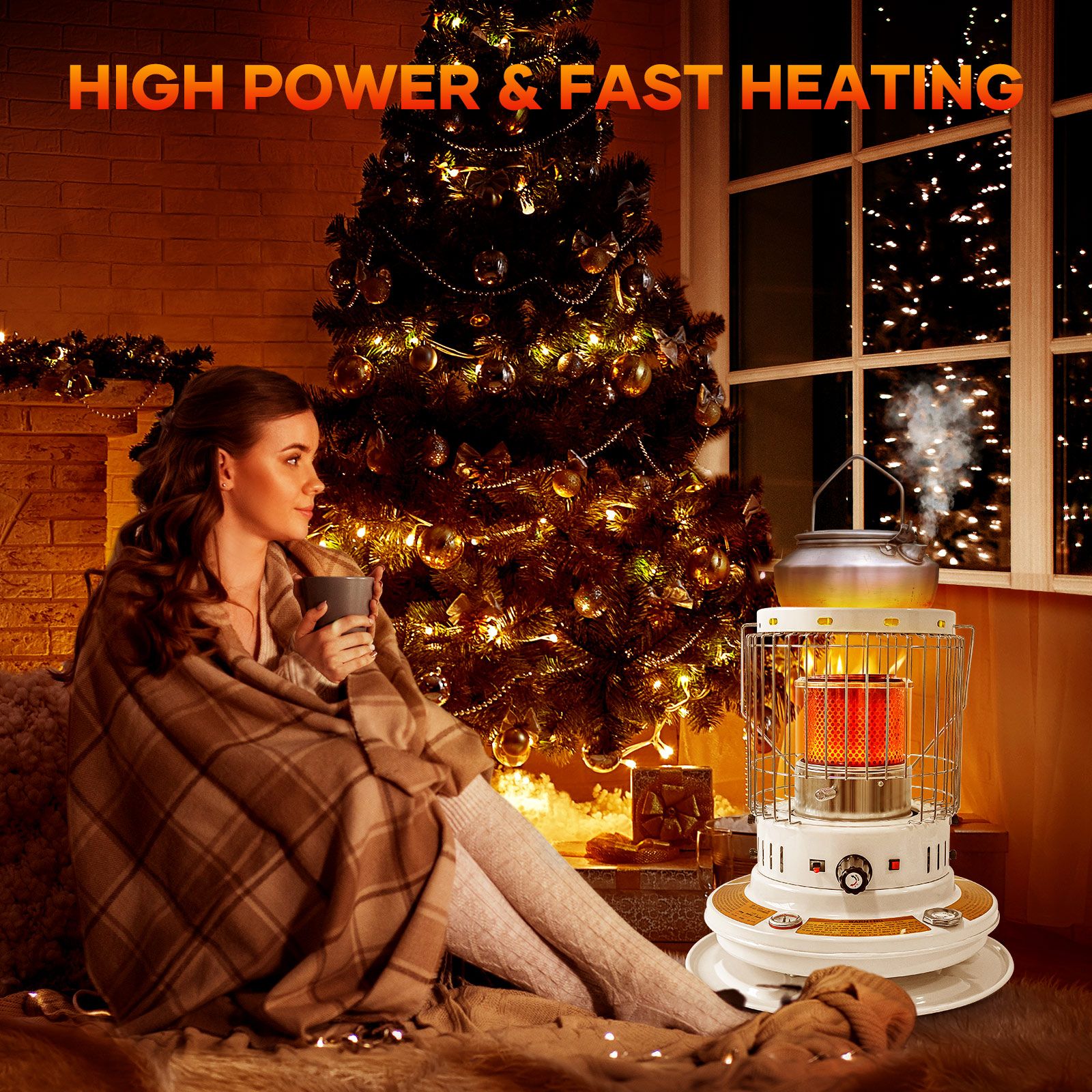 2in1 Kerosene Heater Stove Portable Indoor Outdoor Space Radiant