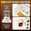 2in1 Kerosene Heater Stove Portable Indoor Outdoor Space Radiant Kerosine Oil Burner Auto Ignition Anti Tipping 19600BTU