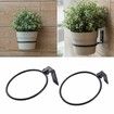 Wall Mounting Flower Pot Holder Ring Planters Rack Railing Outdoor Decor Office 6 Inch