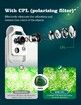 Phone Microscope with CPL Lens/LED Light,200X Pocket Microscope with Universal Phone Clip Compatible with iPhone/Andriod Phone-The Best Portable Microscope to Enjoy Microworld for Kids and Adults (White)