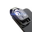 Phone Microscope with CPL Lens/LED Light,200X Pocket Microscope with Universal Phone Clip Compatible with iPhone/Andriod Phone (Black)