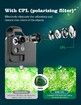 Phone Microscope with CPL Lens/LED Light,200X Pocket Microscope with Universal Phone Clip Compatible with iPhone/Andriod Phone (Black)