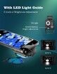 Phone Microscope with CPL Lens/LED Light,200X Pocket Microscope with Universal Phone Clip Compatible with iPhone/Andriod Phone (Black)