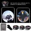 Phone Camera Lens 3 in 1 Phone Lens Kit,198 Fisheye Lens + 120 Super Wide-Angle Lens + 20x Macro Lens for iPhone Samsung Android Smartphone