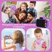 Children's Camera High-definition 4000W Front Rear Dual-camera 2 Inch 1080P HD IPS Screen Digital Kids Camera Photography Toys Color Yellow