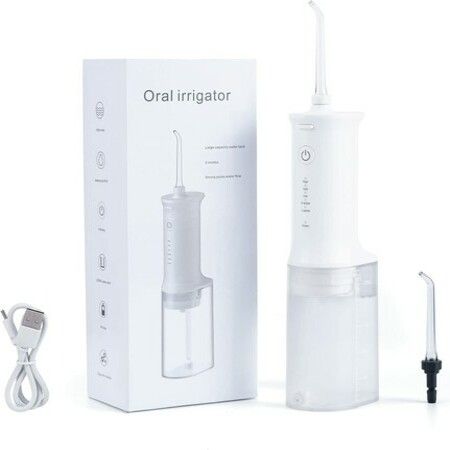 Cordless Water Dental Flosser, Portable Oral Irrigator with 230 ML Detachable Water Tank