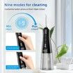 Water Flosser Portable Dental Oral Irrigator with 9 Modes for Home and Travel