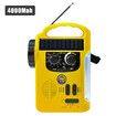 USB Emergency Radios Power Bank Solar AM/FM Radios with Flashlight LED Light TF Card Playback Adjustable Brightness Outdoor Gear