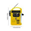 USB Emergency Radios Power Bank Solar AM/FM Radios with Flashlight LED Light TF Card Playback Adjustable Brightness Outdoor Gear