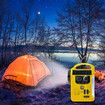 USB Emergency Radios Power Bank Solar AM/FM Radios with Flashlight LED Light TF Card Playback Adjustable Brightness Outdoor Gear