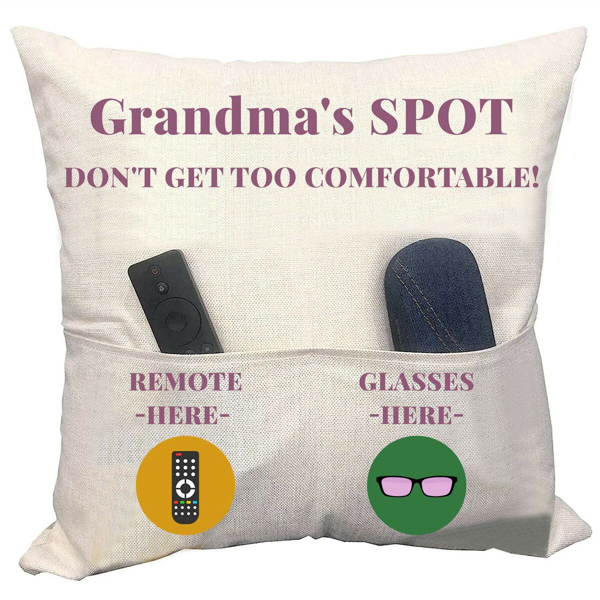 Grandma’s Throw Pillow Covers 45*45cm Birthday Christmas Anniversary Thanksgiving Day Gifts for Mom Grandma Gifts