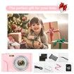 Digital Baby Camera for Kids Teens Boys Girls Adults,1080P 48MP Kids Camera with 32GB SD Card,2.4 Inch Kids Digital Camera with 16X Digital Zoom,Compact Mini Camera Kid Camera for Kids/Student (Pink)