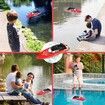 Remote Control Boats for Pools and Lakes, 10km/h High Speed Mini Boats Toys for Kids Adults Boys Girls Red