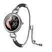 Lady Smart Chain Bracelet Watch HD Full-touch IPS Color Waterproof  Screen Health Monitor for Women (Silver-Black)