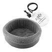 Heated Dog Cat Pet Bed Kitten Puppy Heater Washable Heating Calming Warmer Warming Comforting Indoor Nest 46x46x16cm