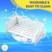 Raised Dog Cat Pet Bed Frame Couch Sofa Platform Elevated Washable Waterproof Puppy Kitten Chair Furniture with Mat White