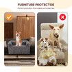 Dog Cat Bed XL Sofa Calming Luxury Puppy Couch Car Cushion Mat Cover Protector Warm Soft Fluffy Bolster Kitten Nest Washable Grey