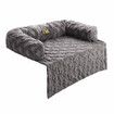 Dog Cat Bed XL Sofa Calming Luxury Puppy Couch Car Cushion Mat Cover Protector Warm Soft Fluffy Bolster Kitten Nest Washable Grey