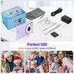 Digital Camera Auto Focus 2.7K Vlogging Camera HD 48MP 16X Digital Zoom Camera with 32G Memory Card,YouTube Portable Mini Compact Camera for Kids Teens Adult Beginner (Purple)