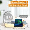 3 in 1 Night Ligh LED Digital Alarm Clock-3 Ways Dimmable Touch Table Lamp with 15W Wireless Charging