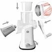 Rotary Cheese Grater and Shredder Vegetable Cutter 5 in 1 multifunctional Manual Mandoline Slicer for Home Use, Nuts Grinder