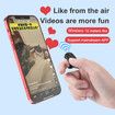 For TikTok Ring Bluetooth Remote Control Fingertip Selfie Video Controller Automatic Page Turner Browsing For Mobile Phone Color Black