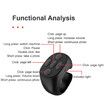 For TikTok Ring Bluetooth Remote Control Fingertip Selfie Video Controller Automatic Page Turner Browsing For Mobile Phone Color Black