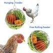 Chicken Treat Ball Chicken Vegetable Feeder Veggie Hanging Ball Toy for Hens Chicken Hanging Foraging Coop Toys for Hens