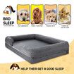 Dog Bed Orthopedic Pet Cat Calming Sofa Couch Memory Foam Cushion XL  Mattress Waterproof Liner Removable Washable Cover Bolster Lounger