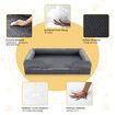 Dog Bed Orthopedic Pet Cat Calming Sofa Couch Memory Foam Cushion XL  Mattress Waterproof Liner Removable Washable Cover Bolster Lounger