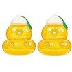 Plastic Wasp Trap Outdoor 2 Pack Bee Trap Yellow Jacket Trap Bee Catcher Hornet Trap No Bottom Seam Hanging for Hornet