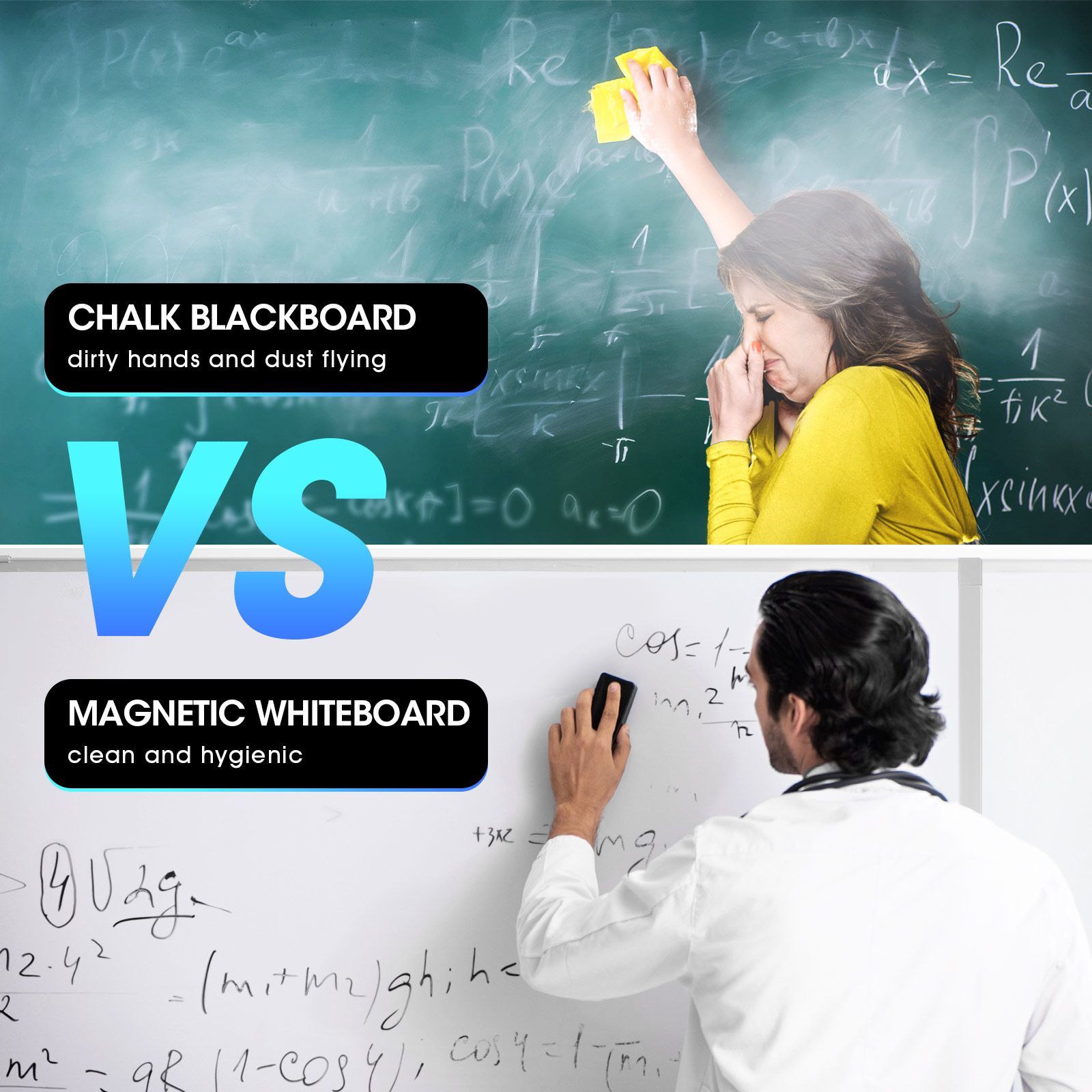 Mobile Whiteboard Interactive Dry Erase Sliding White Board