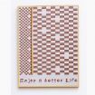 Enjoy a Better Life Neutral Framed Canvas Wall Art