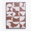 Irregular Pattern Black Framed Canvas Wall Art