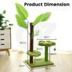 Floofi Cat Tree with Leaves (85cm Green) 2 Boxes