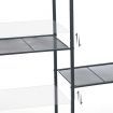 SONGMICS Bathroom Shelf 3-Tier Storage Rack with Adjustable Shelf Black