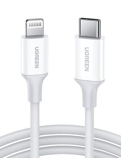 UGREEN 2M Lightning To USB Type-C 2.0 Male Cable (White) 60749