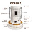 2in1 Kerosene Heater Stove Portable Indoor Outdoor Space Radiant Kerosine Oil Burner Auto Ignition Anti Tipping 22300BTU