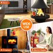 6 Blades Stove Fan Heat Self Powered Wood Log Fireplace Burner Top Burning Thermal Heater Fast Quiet Efficient Non Electric