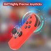 Joycon Controller for Mario Red Compatible with Nintendo Switch/Switch OLED with Dual Vibration/Joystick,Replacement L/R Joycons controllerSupport Wake-up Function/Motion Control/Screenshot (Red)